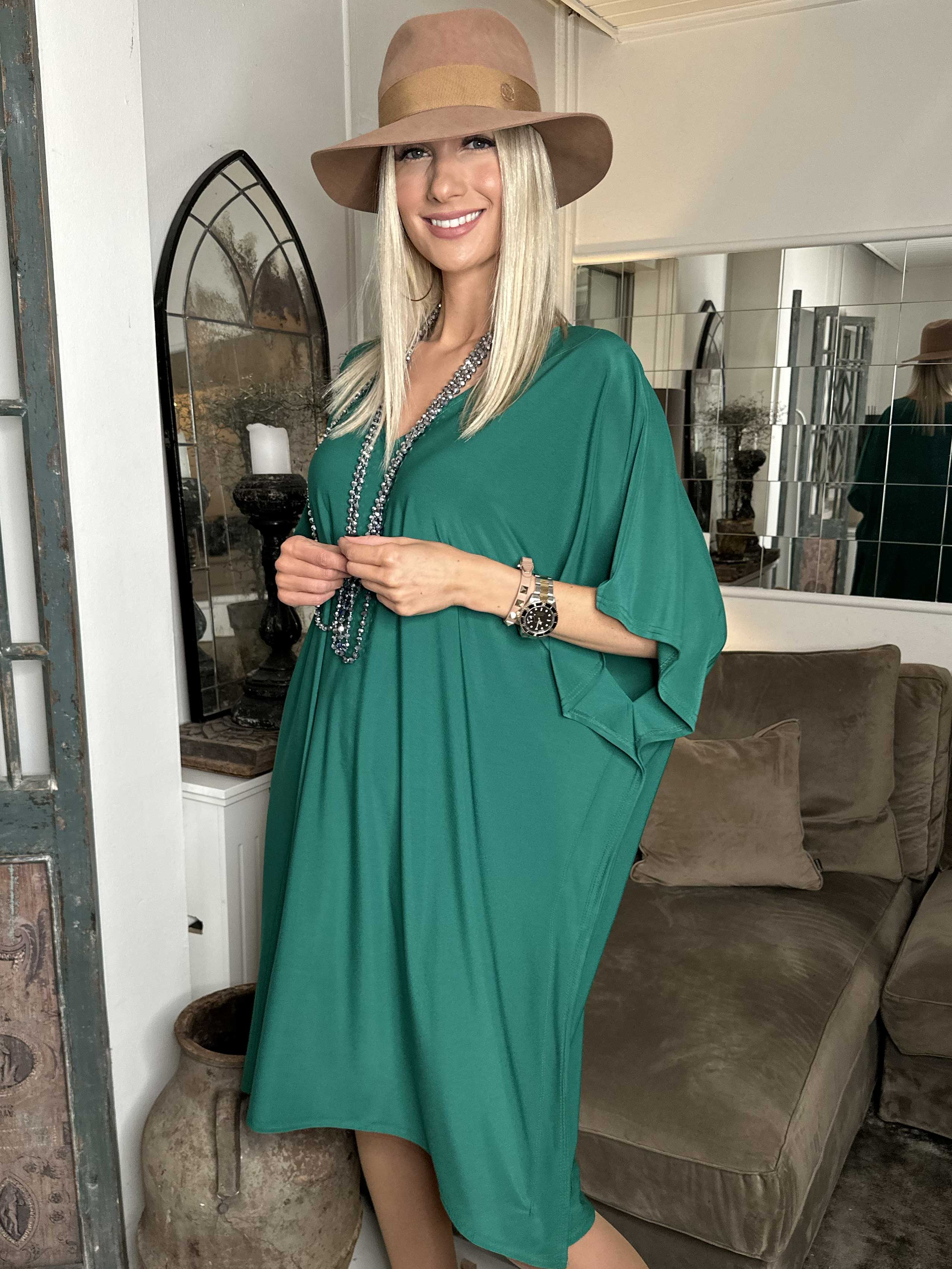 Azmina Plain - Elastisk tunikaklänning med lös passform